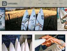Tablet Screenshot of dmzsurfboards.com